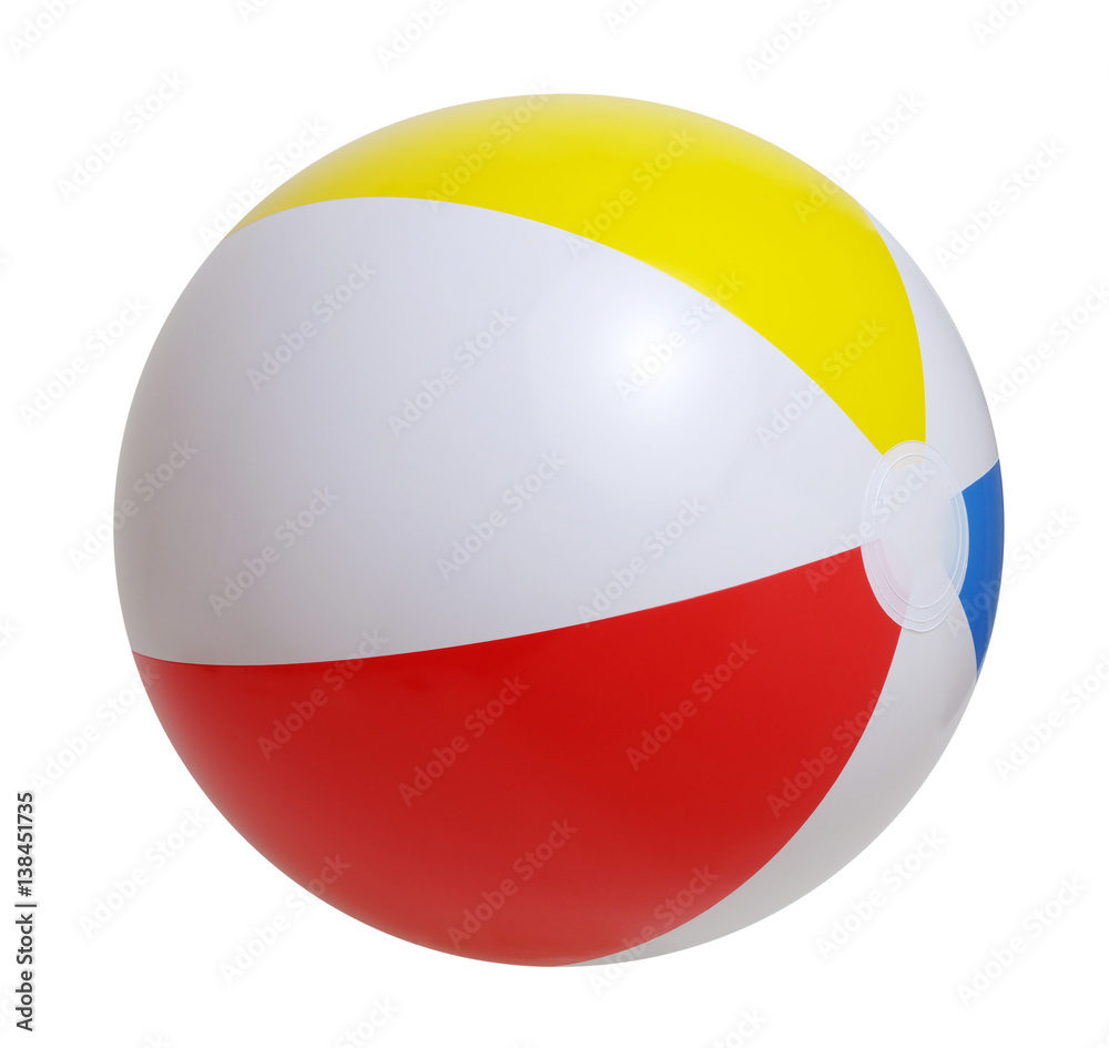 Obraz premium Beach ball on a white