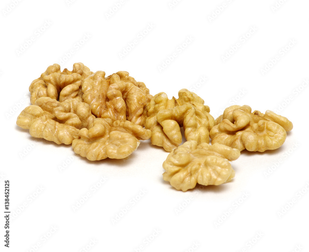 Walnuts isolated on white Walnuts isolated on white