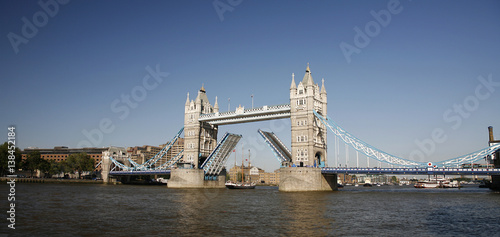 Tower Bridge, lifted.