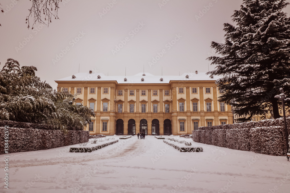 Naklejka premium Winterstimmung in Palais Lichtenstein, Wien