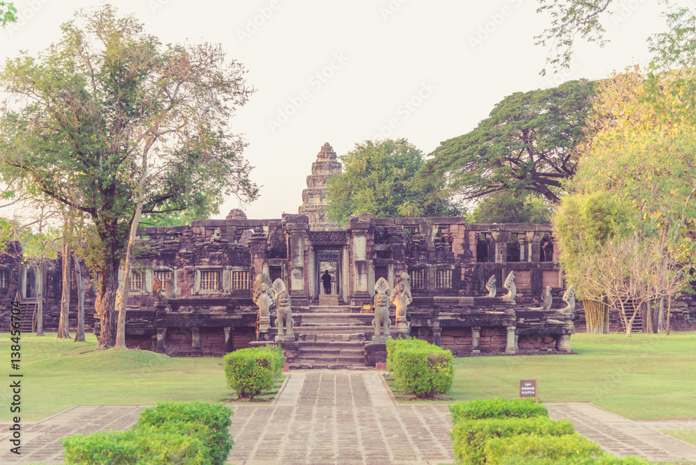 Khmer temples of Thailand in Phimai Historical Park, Nakhon Ratchasima province.