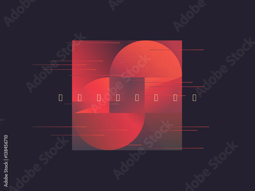 Abstract geometric background. Vector