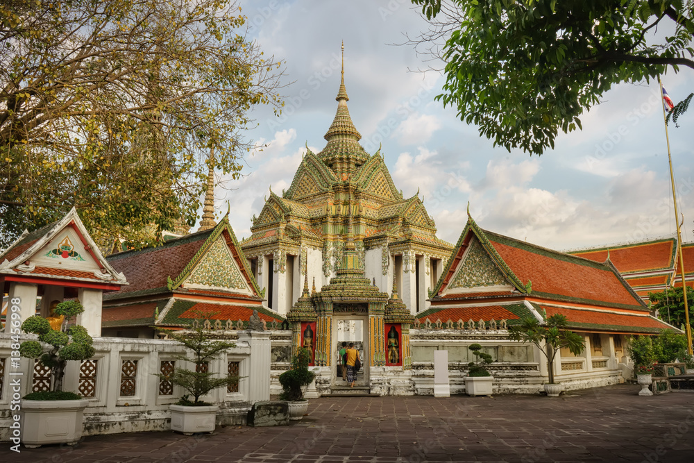 Wat pho temple Bangkok, Thailand..