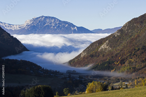 Low clouds in the mountains