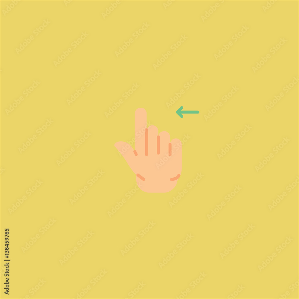Fototapeta premium drag icon flat design