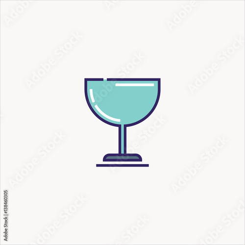 cup icon flat design photo