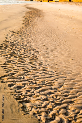 Curve furrow beach natural