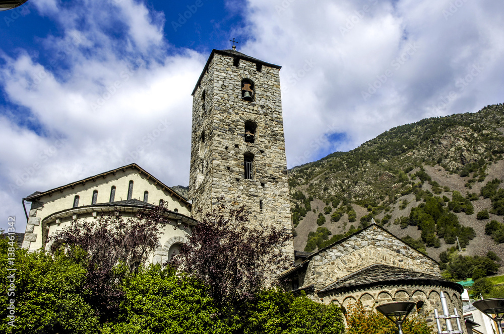 Andorra La Vella, church St. Esteve, Andorra