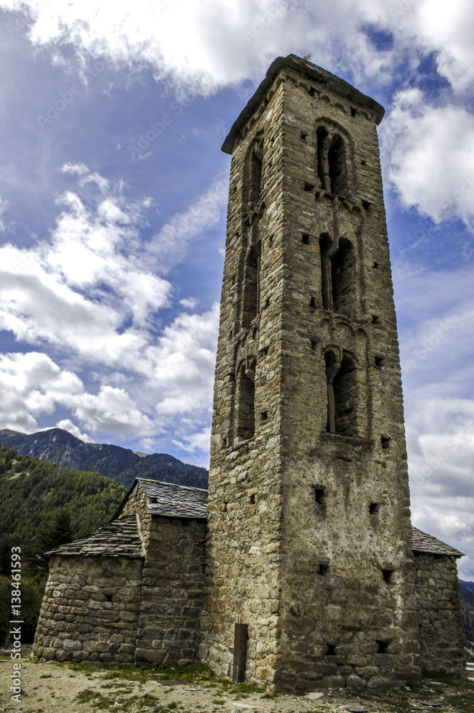 Church, Sant Miguel d Engolasters, Andorra, Saint Miguel d Engol