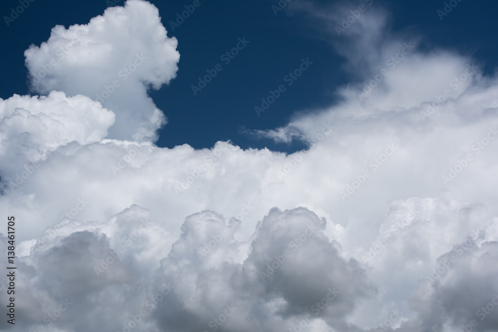 Closeup cumulus clouds on blue sky Closeup cumulus clouds on blue sky