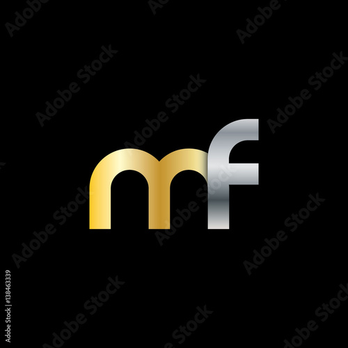 Initial Letter MF Rounded Lowercase Logo