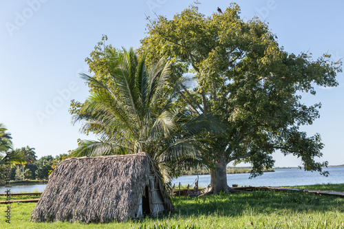 Indian hut in Guam. Cuba