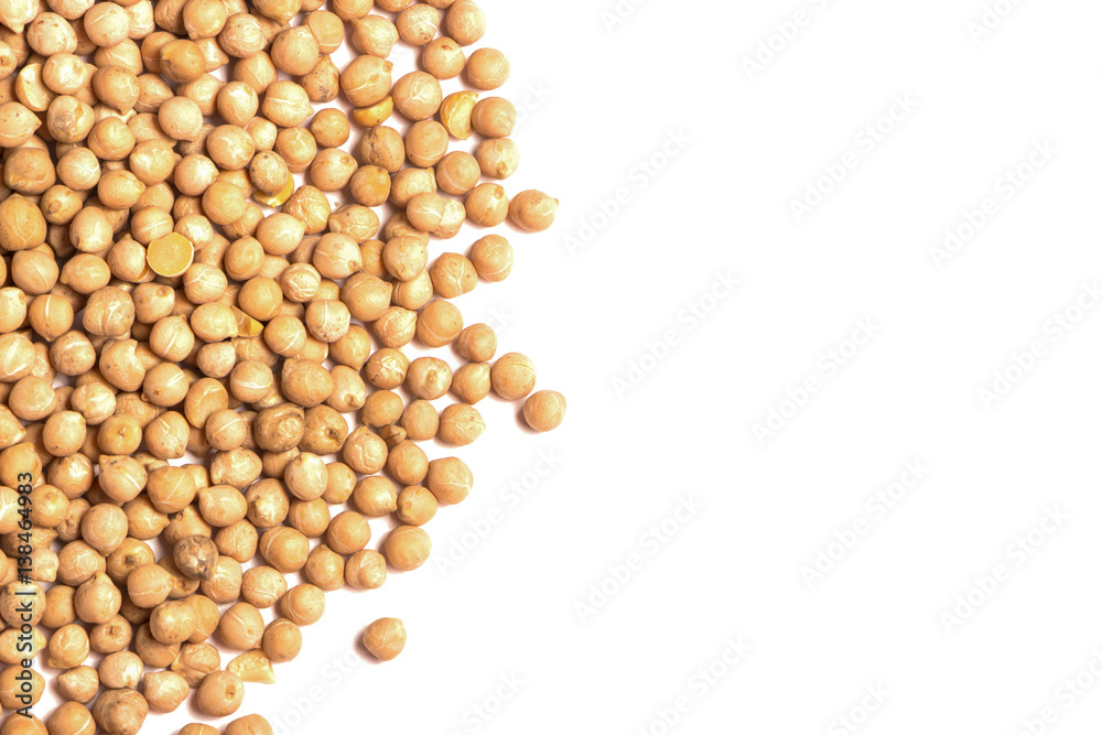 fruit chick peas isolated on white background fruit chick peas isolated on white background