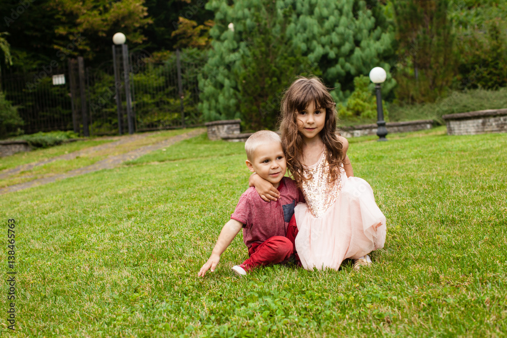 Kids enjoy the nature Kids enjoy the nature