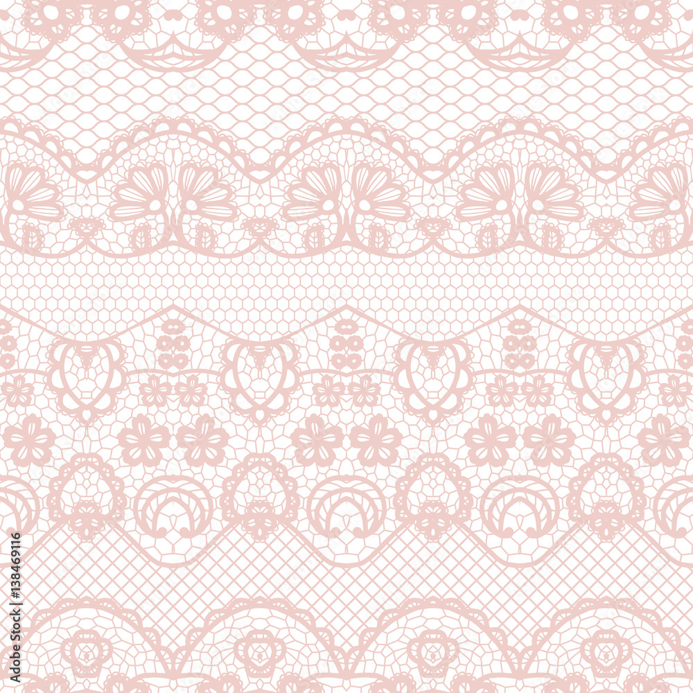 Lace seamless pattern with flowers Lace seamless pattern with flowers