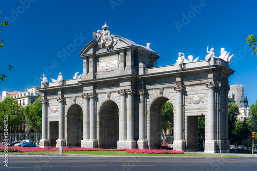 Puerta de Alcala in central Madrid, Spain