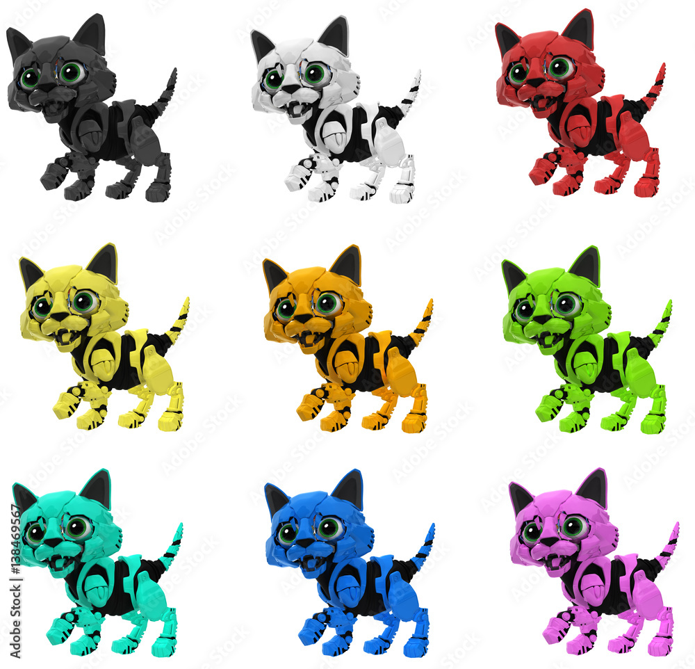 Robotic Kitten, Colors