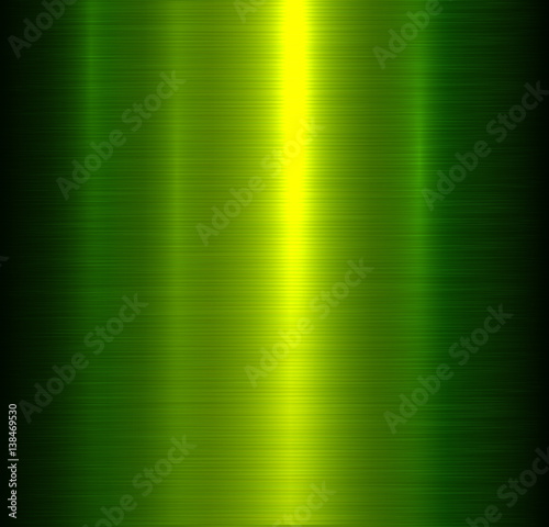 metal background green brushed metallic texture with reflections. 