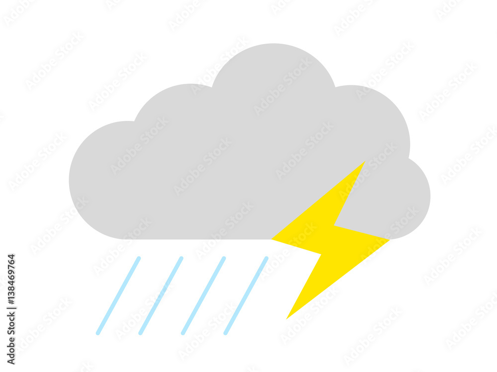 天気アイコン 雷雨 天気アイコン 雷雨