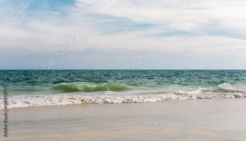 seascape of sand beach in thailand