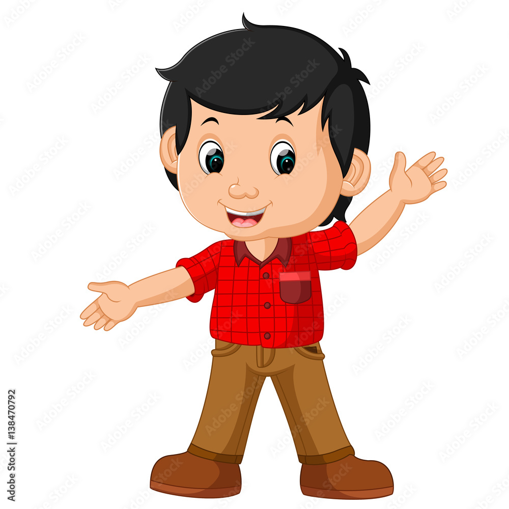 cute boy cartoon Adobe Stock