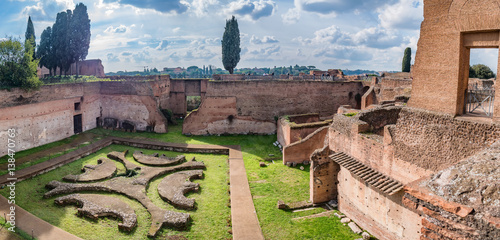 Canvas Print Palace of Augustus on Palatine hill in Rome