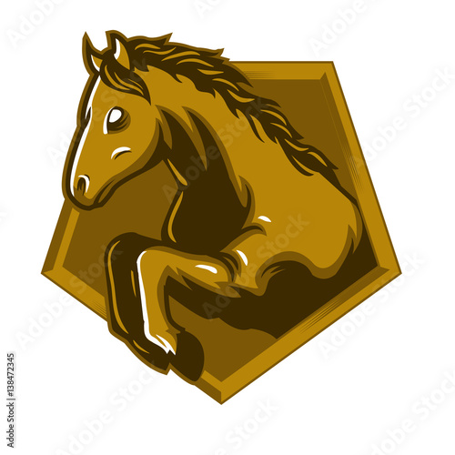 horse mascot logo