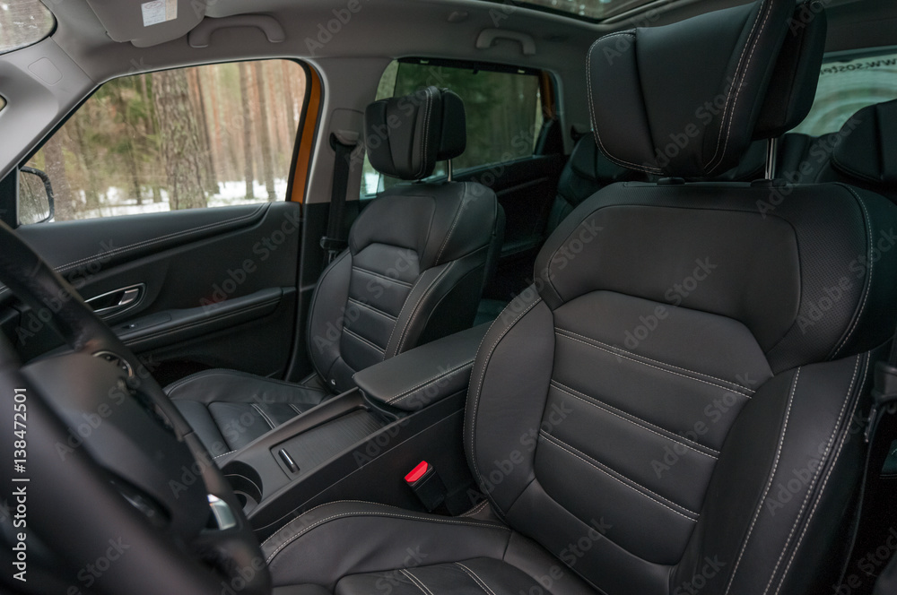 Front seats of the new car. Front seats of the new car.