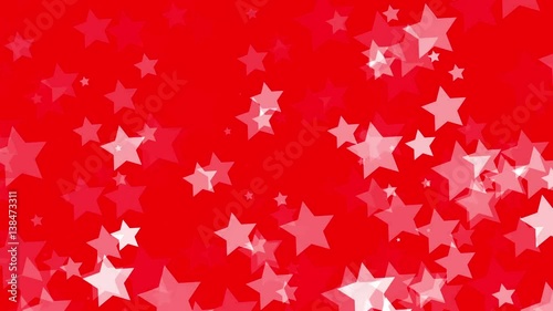 Wallpaper Mural Falling white stars on red Torontodigital.ca