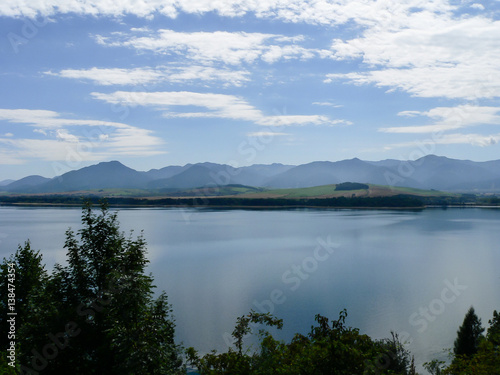 Landscape of Liptovska Mara lake and surrounding country