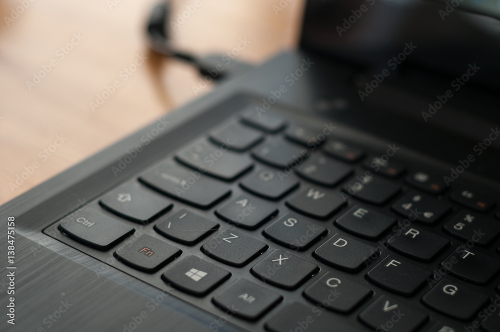 Laptop keyboard. Laptop keyboard.