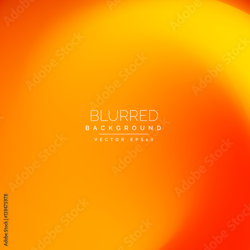 bright ornage blurred background