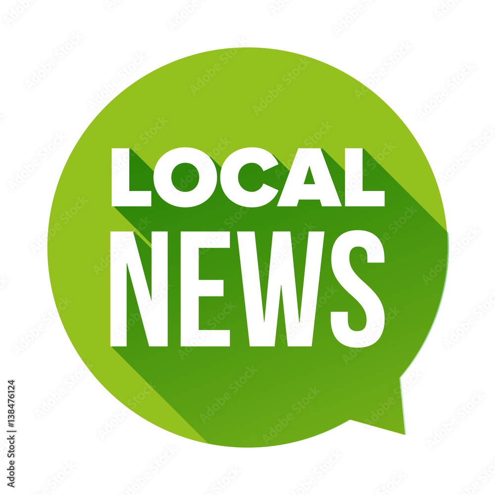 Fototapeta premium Local News sign speech bubble