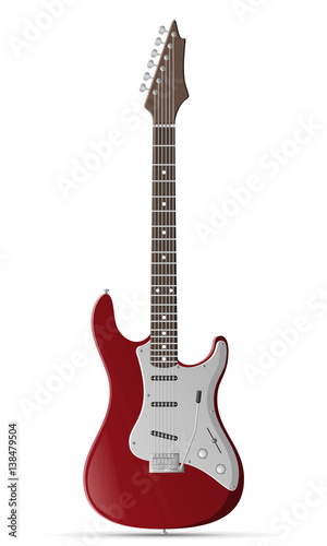 electric guitar stock vector illustration