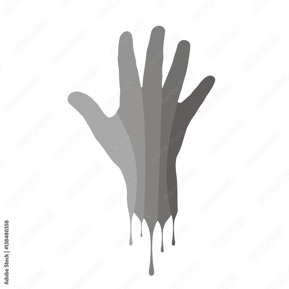 Obraz premium рука в краске