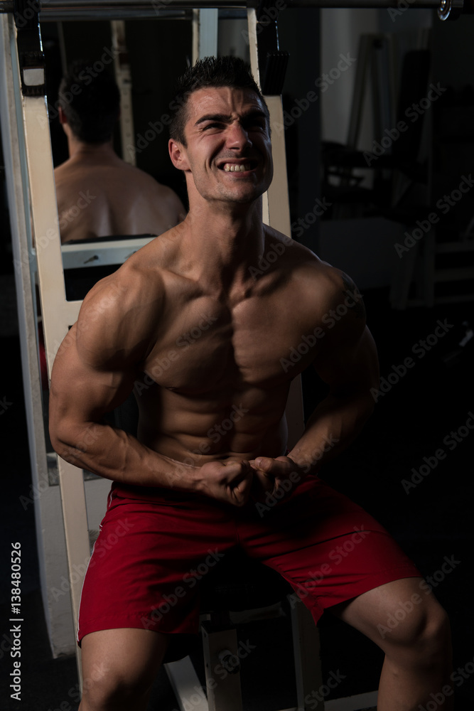 Portrait Of A Physically Fit Muscular Young Man Portrait Of A Physically Fit Muscular Young Man