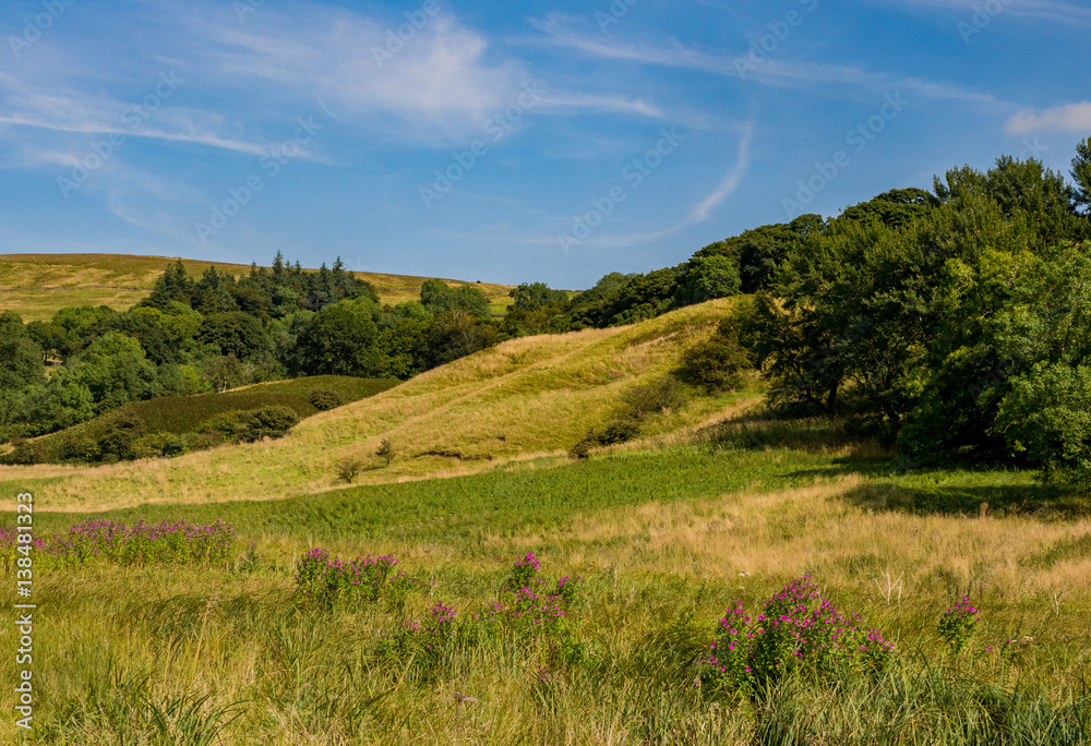 Beautiful late summer day at Malham, north Yorkshire, UK