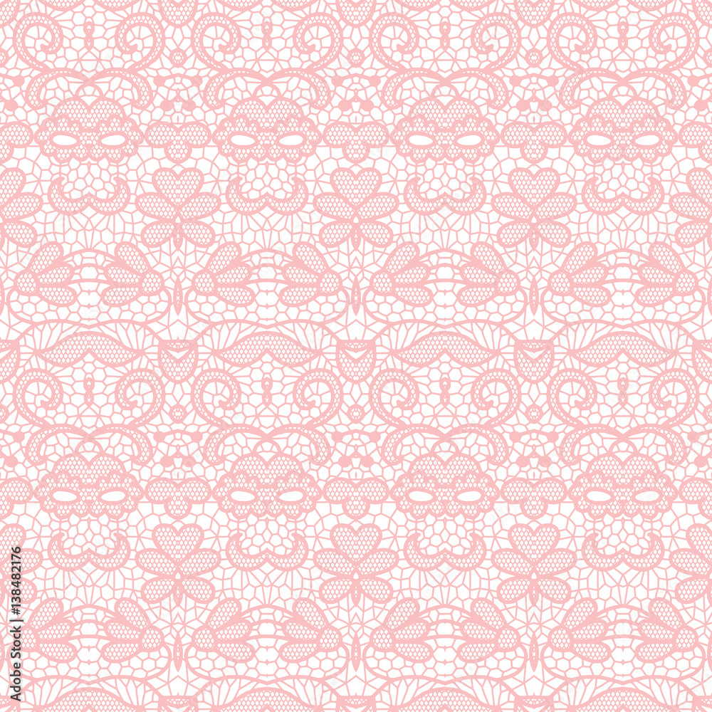 Lace seamless pattern with flowers Lace seamless pattern with flowers