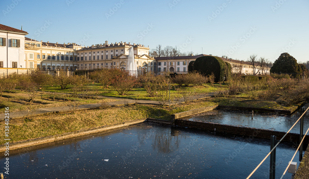 Obraz premium Facade of Villa Reale of Monza, Italy