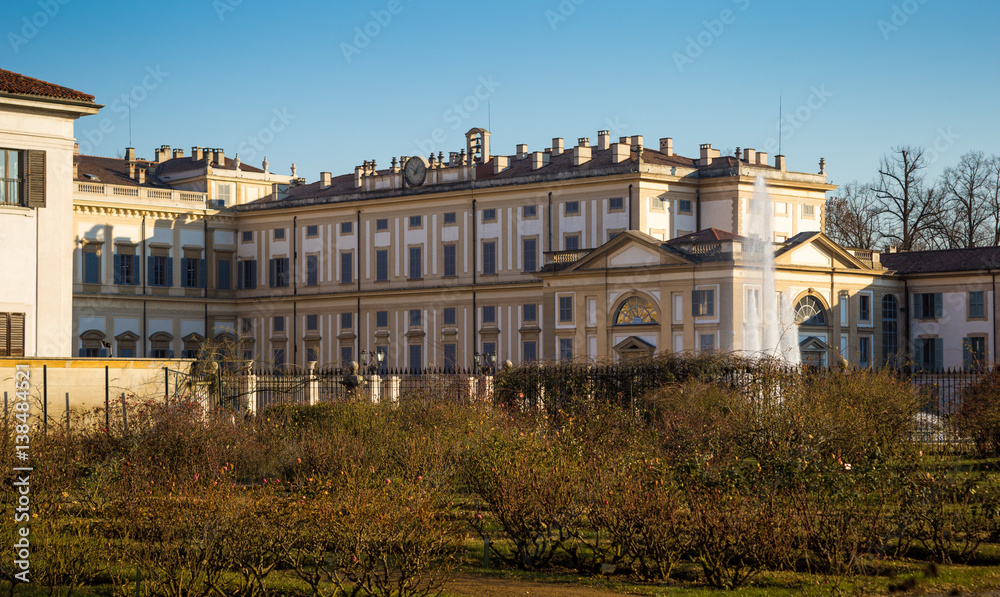 Facade of Villa Reale of Monza, Italy