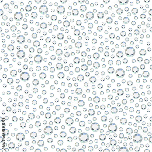 Scattered rhinestones seamless