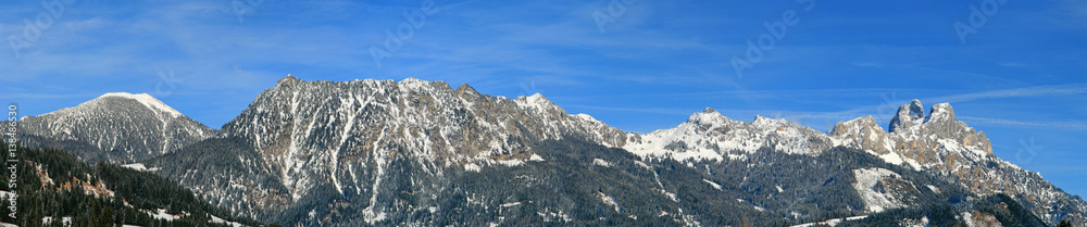Berge Tannheimer Tal - Gimpel - Rote Flüh - Panorama - Tirol
