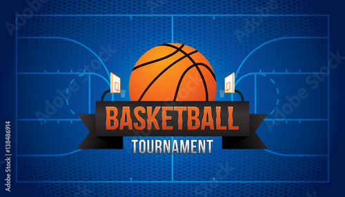 Basketball tournament. Vector illustration