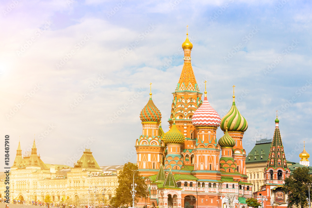 Moscow view with Saint Basil's Cathedral