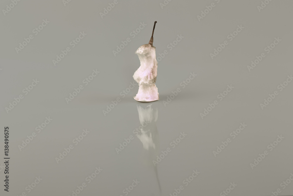 Fototapeta premium stub, pear, abstract gray background