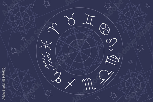 astrology horoscope zodiac vector
