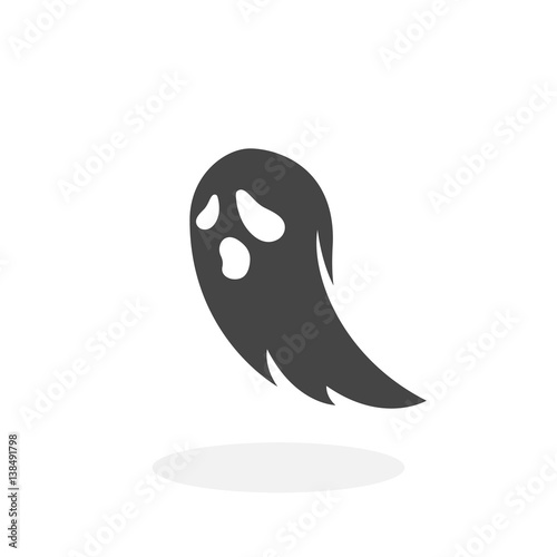 Ghost Icon. Vector logo on white background