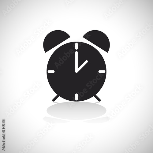 Alarm Clock Icon. Watch  Icon.Vector Illustration. Time Concept. photo