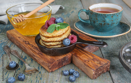 Pancakes with berries