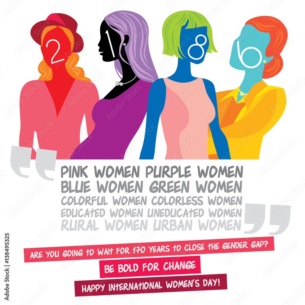 International Women's Day poster art work promoting a better ...
